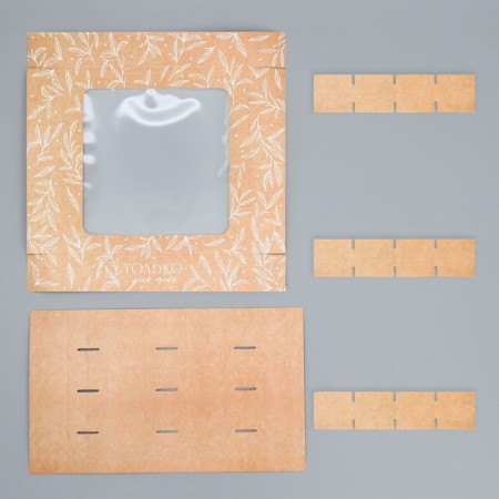 Box for sweets, confectionery packaging, 16 cells “only for you”, 18.9 x 18.9 x 3.8 cm-3
