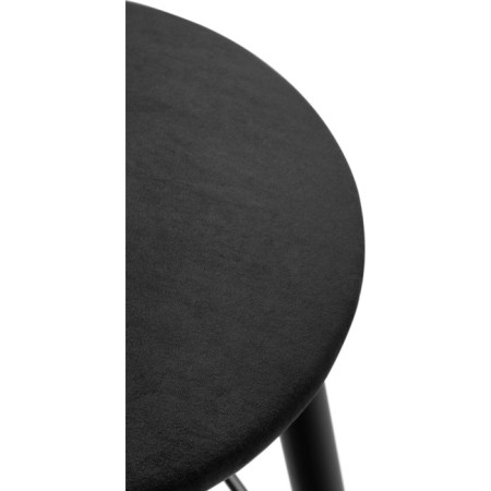 Haric Gangtock chair Black Metal/velor, black/black 38x38x62 cm-2