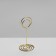 Club with a clip "Circle", 3 × 3 × 8.3 cm, color gold