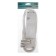 Luazon Lighting extension cord, 4 sockets, 3 m, 10 A, 2200 W, 3x1.5 mm2, with salary, with off., B