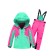 Ski costume for a girl, height 128 cm, green color