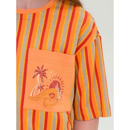 T -shirt for girls, height 128 cm, orange color-2