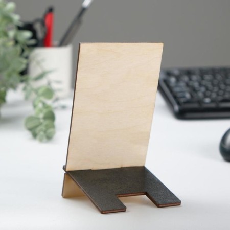 Standing for the phone "Lightning", 15x8 cm, lamination, tree-2