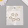 Decor for creativity metal, rhinestones "curved heart" gold, white 1.8x1.3x0.5 cm