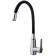 Fashun A54301-7 kitchen mixer, single-leaf, flexible surge, stainless steel, satin, black
