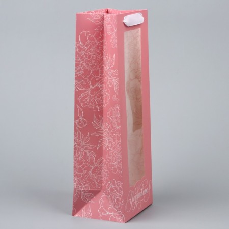 Gift package for a bottle, packaging, "congratulations", 36 x 13 x 10 cm-3