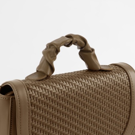 Bag for a bag, sewing, 18 × 3.5 cm, brown color-3