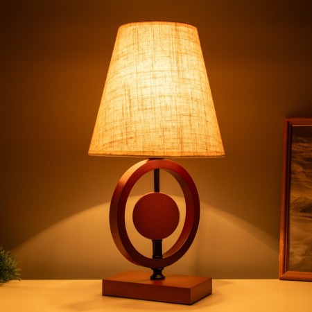 Highway lamp "Konier" 1x40W E27 red walnut 11.5x11.5x27cm-1