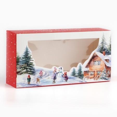 Folding box "Happy New Year", 20 x 10 x 5 cm, New Year-2