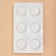 Form for mousse desserts and baking of the apple, silicone, 29 × 17 × 5.5 cm, 6 cells (d = 6 cm), white color