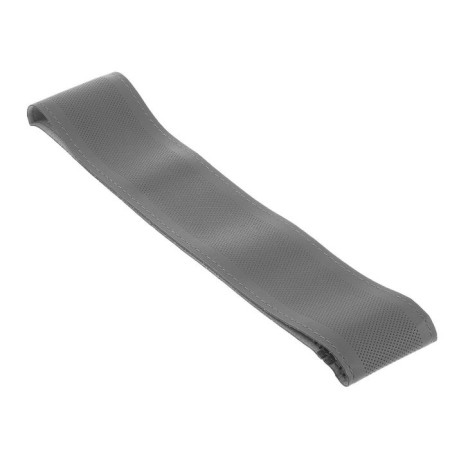 Cartage steering, 38 cm, Pu skin, anti -slip, gray skin, gray-2