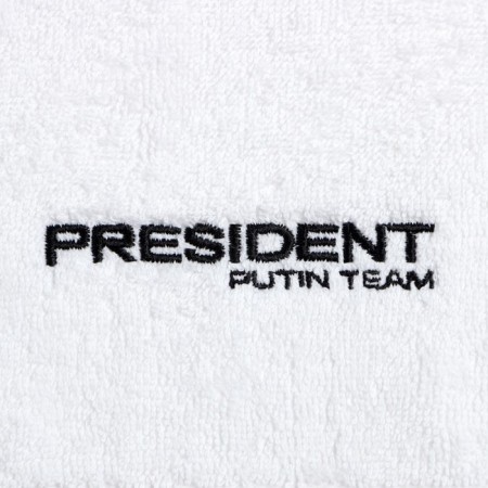 Tainted towel Putin Team 50*90 cm, col. White, 100% cotton, 420 g/m2-2
