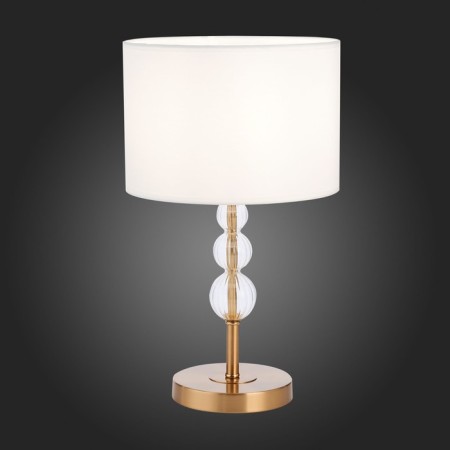 Evoluce bedside lamp. Sle105714-01. Ramer. 1x40 W, E14, 26x26x44.5 cm, brass color, transparent-2