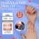 Flower overhead nails, 12 pcs, with adhesive plates, soft square shape, peach/milk color