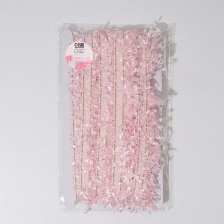 Decorative braid “Twydal”, one -sided, 35 mm, 5 ± 0.5 m, pink color-2