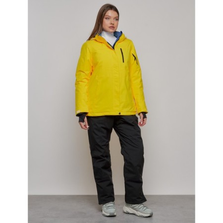 Ski suit female, size 50, yellow color-2