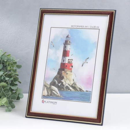 Photo frame Plastic "Office" 21x30 cm, red tree, with a leg (288)-1