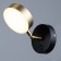 Bra "Amadis" LED 5W black and gold 10x10 cm