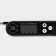 The thermometer for food is electronic, with a folding probe magistro, black color