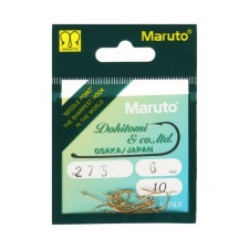 Universal hooks Maruto 273, color GO, No. 6, 10 pcs.