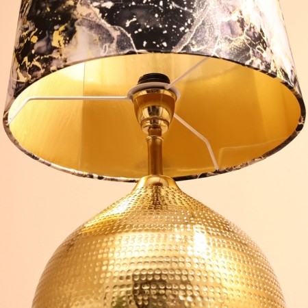 Tesla desktop lamp 1x60W, E27 golden 35x35x50 cm-4