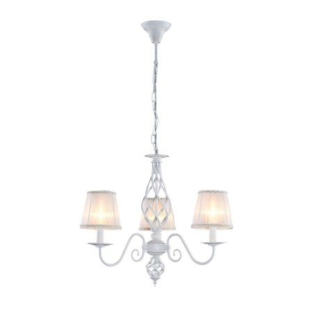 Suspended chandelier Citilux "Rowena" CL427130, 65x65x65 cm, 3x60W, E14, white color