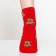 Winter women's socks "bears", red color, size 23-25 ​​(37-40)