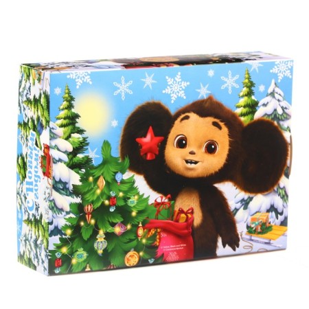 Folding box, 21 x 15 x 5 cm "Happy New Year!", Cheburashka-4