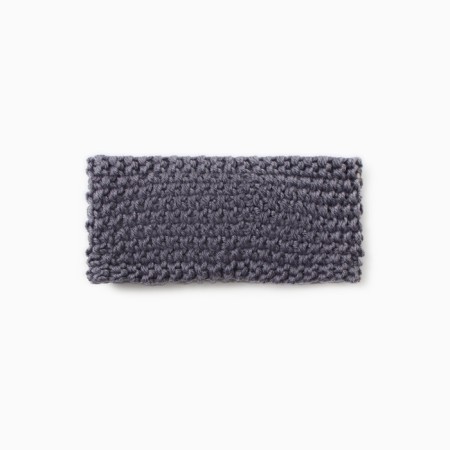 Knitted bandage for a girl crumb I, rr 17 cm, gray-1