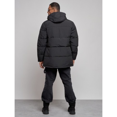 Extensive male winter park, size 56, black color-3