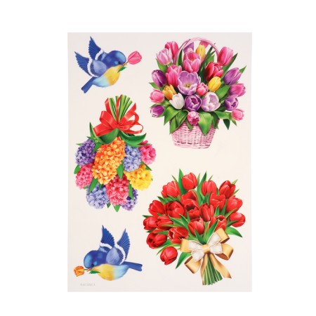 Design set "March 8" 4 sheets, 21.5x30 cm-2