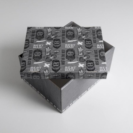 Gift folding box, packaging, “strongest”, 31.2 x 25.6 x 16.1 cm-4
