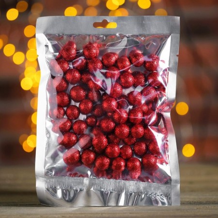 Figure for crafts and decor "Shar", set 55 pcs., Size 1 pcs: 0.5 - 1 cm, red color-1