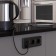 Frame W0032608, 3 Platinum sockets, black aluminum