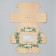 Folding box with bilateral application “Happy New Year!”, Cotton, 16 x 10 x 10 cm, New Year