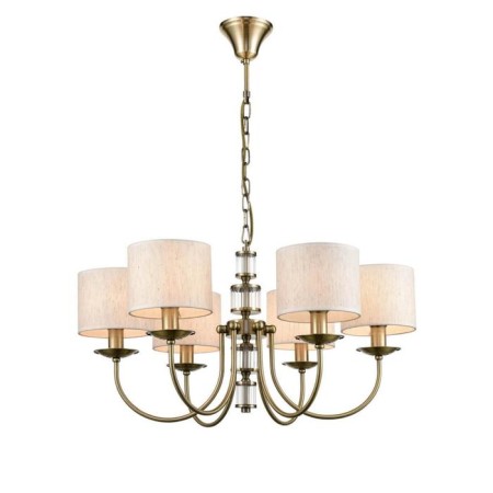 Soprano chandelier, 6x40W E14, bronze color, transparent-1