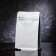 Eight -shirt package with a valve, flat bottom, white, 11 x 21 x 5.5 cm