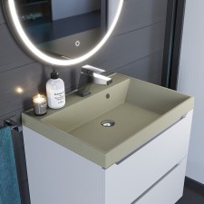 Sink uperwood Classic Quartz 60 cm, quartz, beige matte, dessert