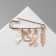 Pin "Medicine" 4 pendants, 6.5 cm, white color in gold