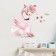 Sticking plastic interior color "flamingos in a ballet pack with flowers" 30x60 cm