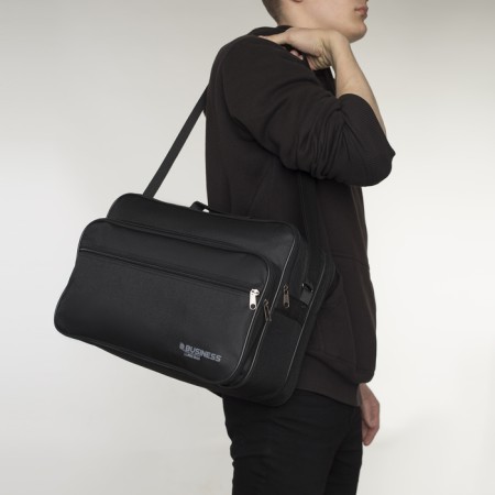 Male bag, luris, black color-5