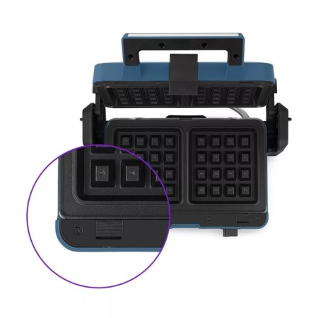 Multipecar KitFort KT-3627, 1200 W, Vienna Waffles/Grill/Sandwich, Blue-6
