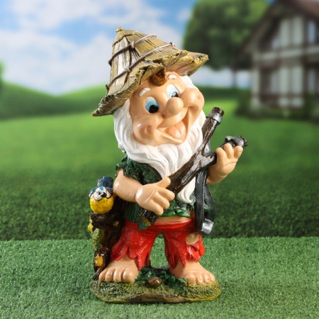 Garden Figure "Gnome Hooligan" 39x23x17cm-4
