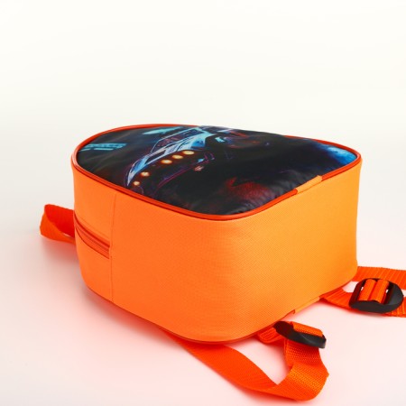 Baby backpack 21*9*23, lightning department, racing car city, orange-3