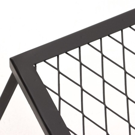 Broster grill for a fire, black, metal thickness 2 mm, 55 x 33 x 18 cm-5