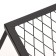 Broster grill for a fire, black, metal thickness 2 mm, 55 x 33 x 18 cm