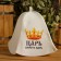 The hat for the bath "The king is just a king" with a print, white