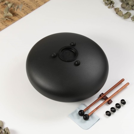 Musical instrument glucophone, black, 13 petals, 30 cm-6