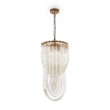 Suspended lamp Freya Fr5182PL-03FG ONDA, 300x300x2060 mm, E14, 3x60W, color French gold