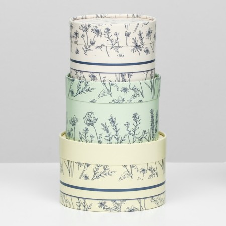 A set of hat boxes 3 in 1 "for you", hooked, 16 x 10, 14 x 9, 13 x 8.5 cm-2